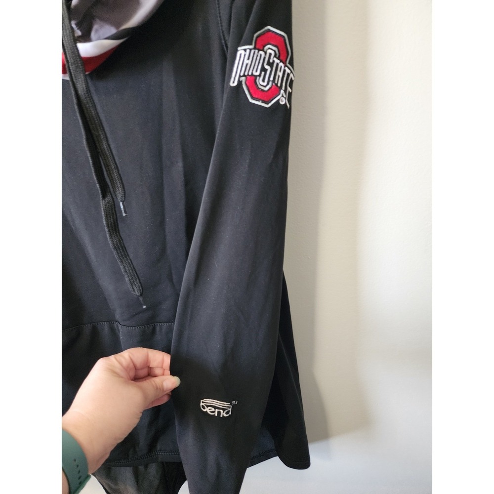 Bend Active Ohio State Buckeyes Black Performance Cowl Neck Hoodie Womens Medium